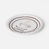 Kaffee Pappteller (Schrägansicht)