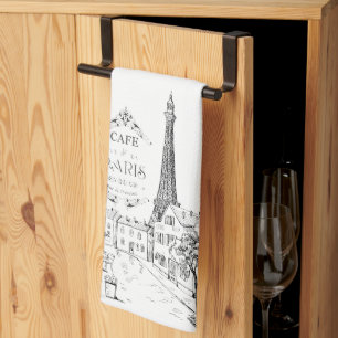 Kaffee Paris Küchenhandtuch Geschirrtuch