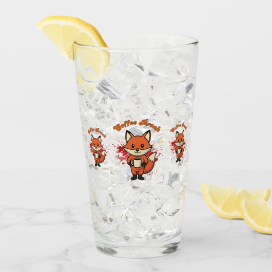 Kaffee-Pause-Design Glas (Vorderseite Ice)