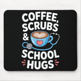 Kaffee-Peelings Schulumarmungen Krankenpflegeschul Mousepad