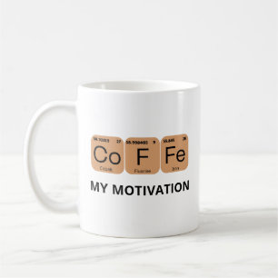 Kaffee Periodensystem-Element Kaffeetasse