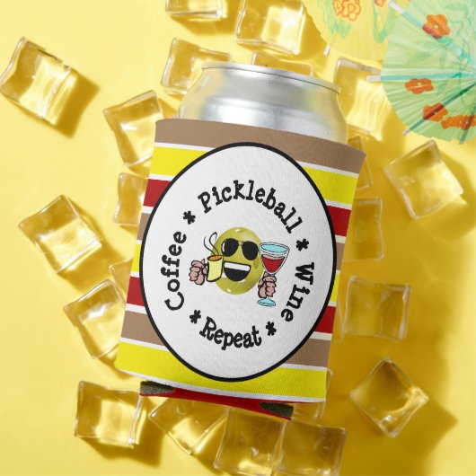 Kaffee, Pickleball, Wein, Pickleball Addict wieder Dosenkühler (In Situ Sommer)