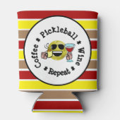 Kaffee, Pickleball, Wein, Pickleball Addict wieder Dosenkühler (Rückseite)