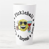 Kaffee, Pickleball, Wein, Pickleball Addict wieder Milchtasse (Vorderseite)