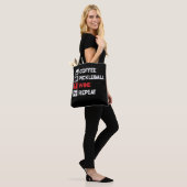 Kaffee Pickleball Wein Wiederholung Funny Tasche (Am Model)