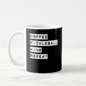 Kaffee Pickleball Wein Wiederholung Kaffeetasse (Links)