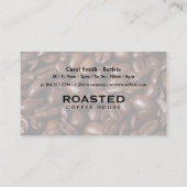 Kaffee-Pokal | Goldmarmor | Lochkarte Visitenkarte (Rückseite)