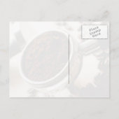 Kaffee, Portafilter, Espresso, Kaffeebohnen Postkarte (Rückseite)