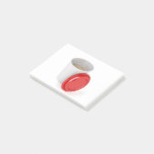Kaffee Post-it Klebezettel (angewinkelt)