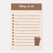 Kaffee Post-it Klebezettel (Vorderseite)