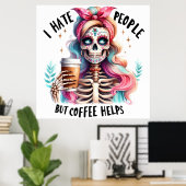 Kaffee Poster (Heimbüro)