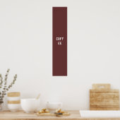 Kaffee Poster (Küche)