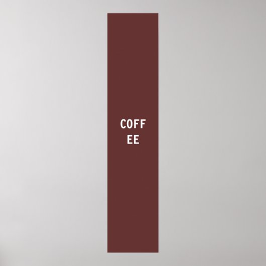 Kaffee Poster (Vorne)