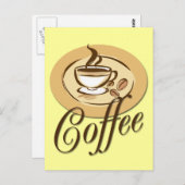 KAFFEE POSTKARTE (Vorne/Hinten)