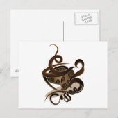 Kaffee Postkarte (Vorne/Hinten)