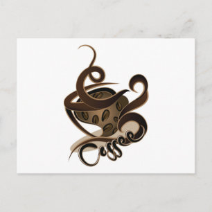 Kaffee Postkarte