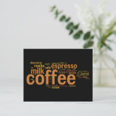 Kaffee Postkarte (Stehend Vorderseite)