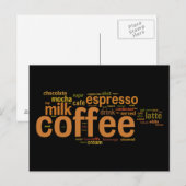 Kaffee Postkarte (Vorne/Hinten)
