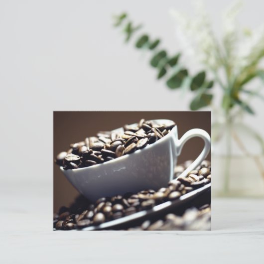 Kaffee Postkarte (Stehend Vorderseite)