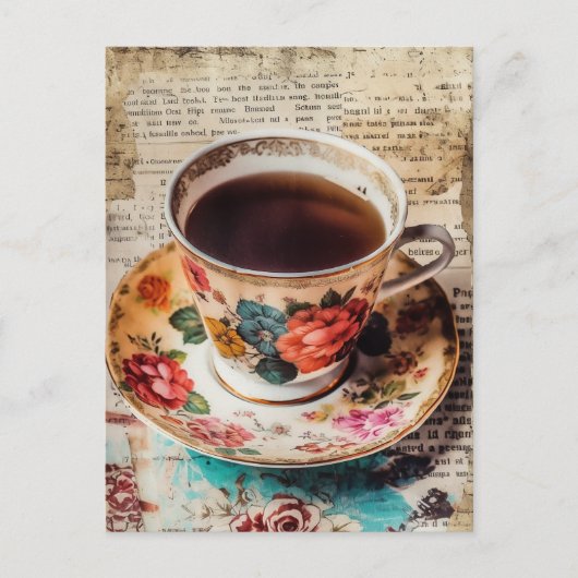 Kaffee Postkarte (Vorderseite)