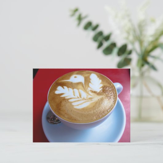 Kaffee Postkarte (Stehend Vorderseite)
