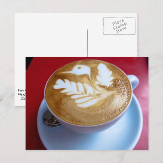 Kaffee Postkarte (Vorne/Hinten)