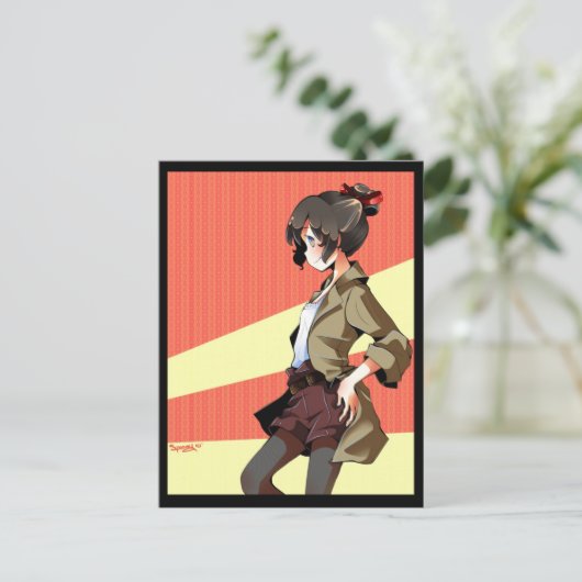 Kaffee Postkarte (Stehend Vorderseite)