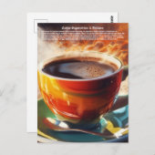 Kaffee Postkarte (Vorne/Hinten)