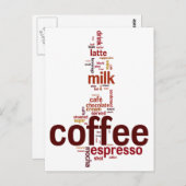 Kaffee Postkarte (Vorne/Hinten)