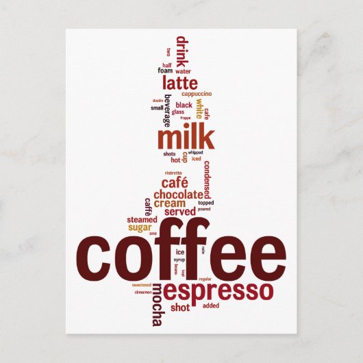 Kaffee Postkarte (Vorderseite)