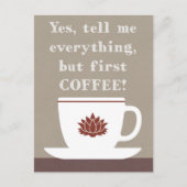 Kaffee Postkarte (Vorderseite)