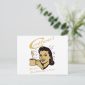 Kaffee Postkarte (Stehend Vorderseite)