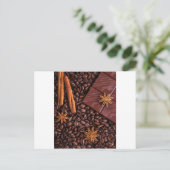 Kaffee Postkarte (Stehend Vorderseite)