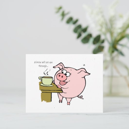 KAFFEE POSTKARTE (Stehend Vorderseite)