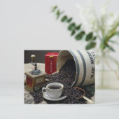 Kaffee Postkarte (Stehend Vorderseite)