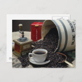 Kaffee Postkarte (Vorne/Hinten)