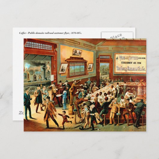 Kaffee - Postkarte (Vorne/Hinten)