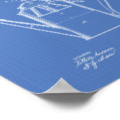 Kaffee Pot 1880 Patent Art Blueprint Poster (Ecke)