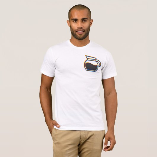 Kaffee Pot Glitch T-Shirt (Vorne ganz)