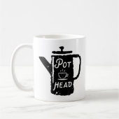 Kaffee Pot Head - Coffee Funny Kaffeetasse (Links)