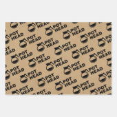 Kaffee Pot Head - einfach zeichnend Geschenkpapier Set (Vorderseite 3)