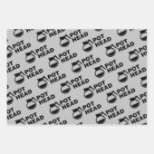 Kaffee Pot Head - einfach zeichnend Geschenkpapier Set (Vorderseite 2)