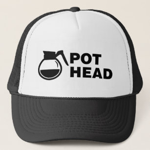 Kaffee Pot Head - einfach zeichnend Truckerkappe