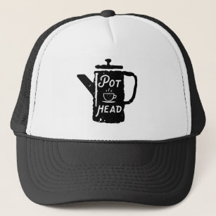 Kaffee - Pot Head Funny Coffee Truckerkappe
