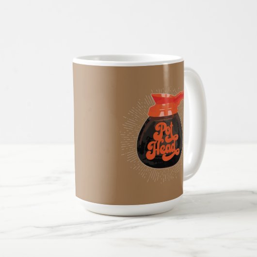 (Kaffee) Pot Head Kaffee Tasse (VorderseiteRechts)
