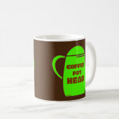 KAFFEE POT HEAD lustige Kaffee Pub Geschenk Idee Kaffeetasse (VorderseiteRechts)
