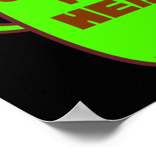 KAFFEE POT HEAD lustige Kaffee Pub Geschenk Idee Poster (Ecke)