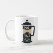 Kaffee Pot Kopf Funny Coffee Kaffeetasse (Links)