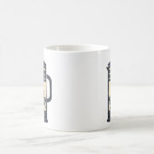 Kaffee Pot Kopf Funny Coffee Kaffeetasse (Mittel)