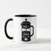 Kaffee Pot Kopf Funny Coffee Tasse (Links)